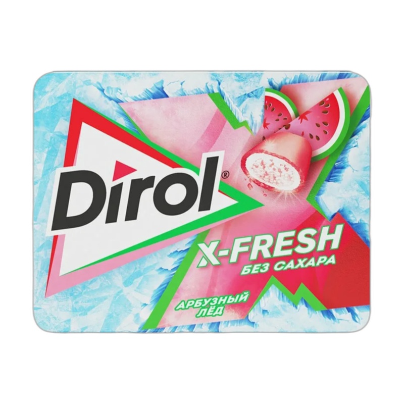 ЖЕВАТЕЛЬНАЯ РЕЗИНКА DIROL X-FRESH АРБУЗНЫЙ ЛЕД 16Г