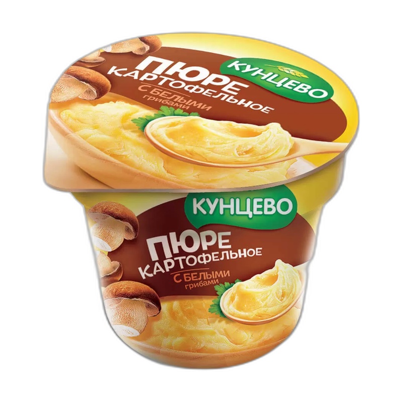 ПЮРЕ КАРТОФЕЛЬНОЕ КУНЦЕВО БЕЛЫЕ ГРИБЫ 40Г П/С