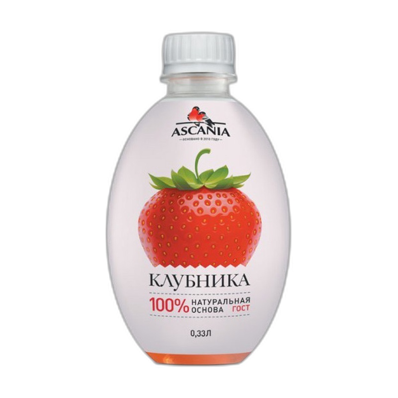 ЛИМОНАД ASCANIA КЛУБНИКА 0,33Л ПЭТ