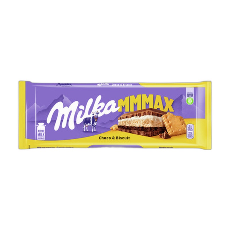 ШОКОЛАД MILKA МОЛОЧНЫЙ С ПЕЧЕНЬЕМ 300Г