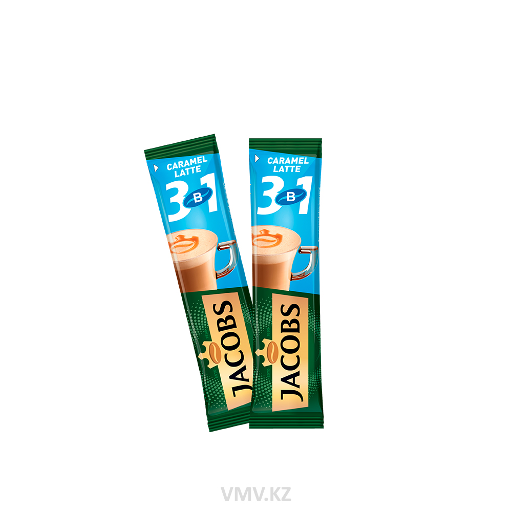КОФЕ JACOBS CARAMEL LATTE 3В1 12,3Г СТИК