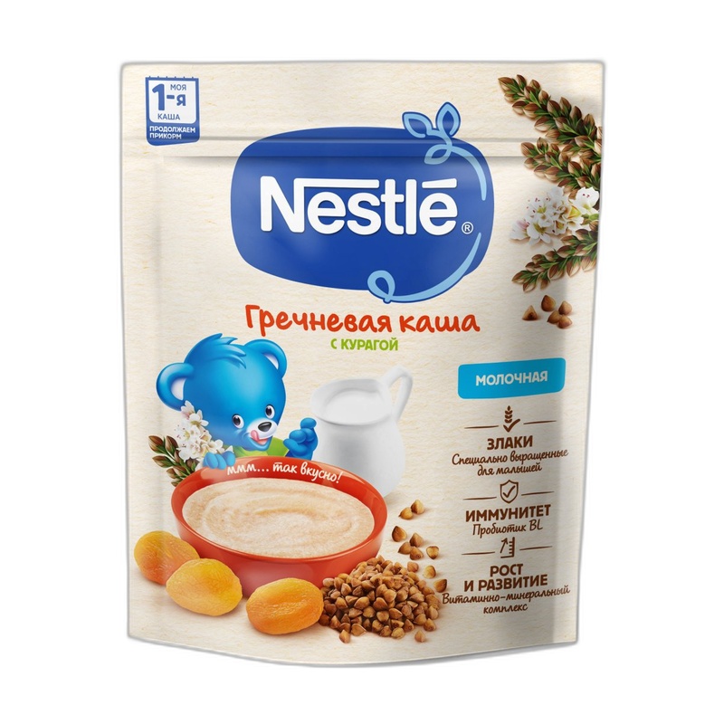 КАША МОЛОЧНАЯ NESTLE ГРЕЧНЕВАЯ КУРАГА 200Г