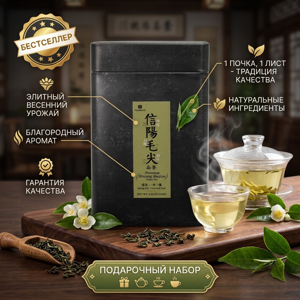ЧАЙ СИНЬЯН МАОЦЗЯНЬ 60Г