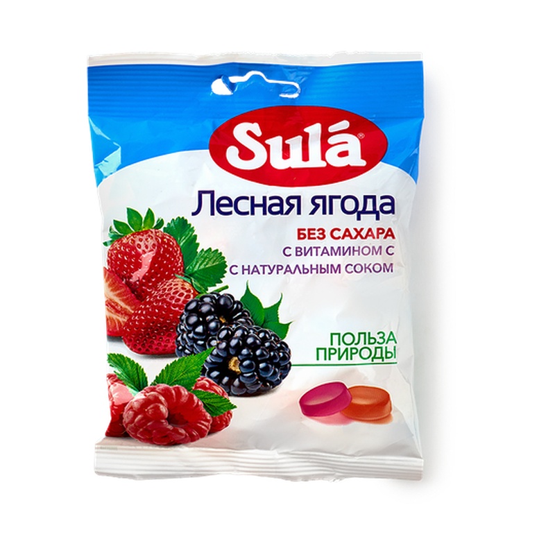 ЛЕДЕНЦЫ SULA ЛЕСНЫЕ ЯГОДЫ 60Г