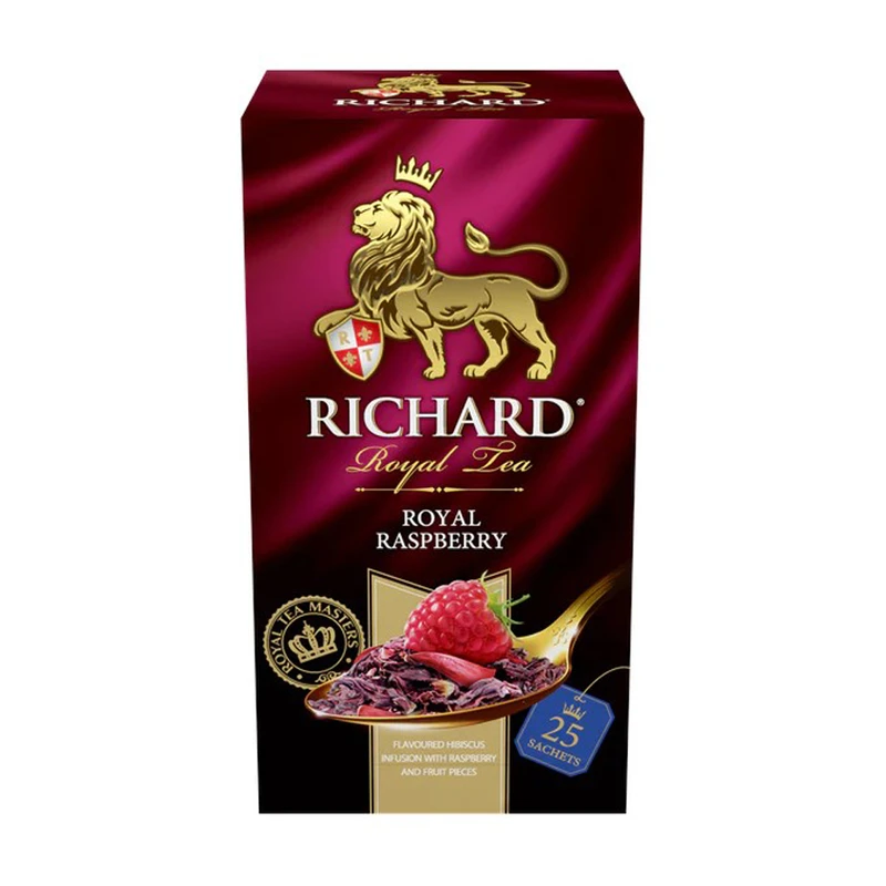 ЧАЙ ФРУКТОВО-ТРАВЯНОЙ RICHARD ROYAL RASPBERRY 25 ПАКЕТИКОВ