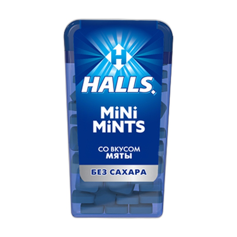 КОНФЕТЫ HALLS MINI MINTS МЯТА Б/С 12,5Г