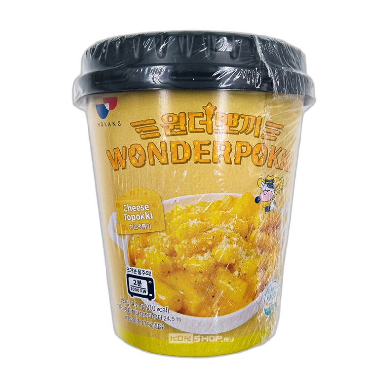 ЛАПША ТОППОКИ WONDERPOKKI РИСОВАЯ CHEESE 120Г ЧАШКА