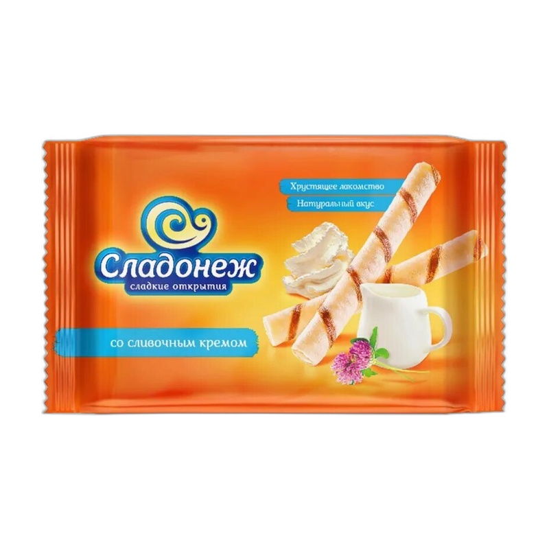 ВАФЛИ СЛАДОНЕЖ С ШОКОЛАДНЫМ КРЕМОМ 270Г ПАК