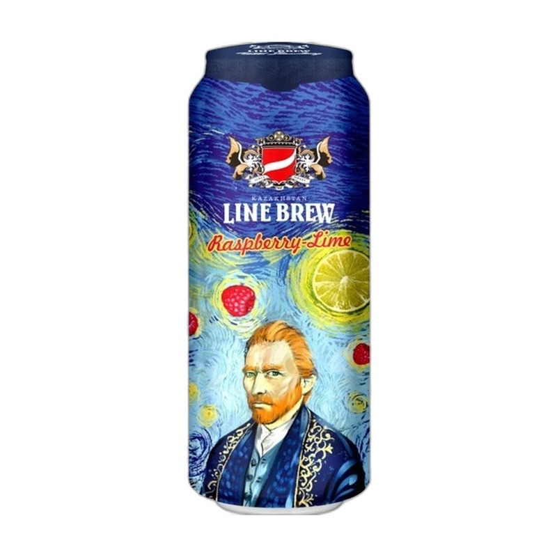 ПИВО LINE BREW RASPBERRY LIME 4,5% 0,568Л Ж/Б