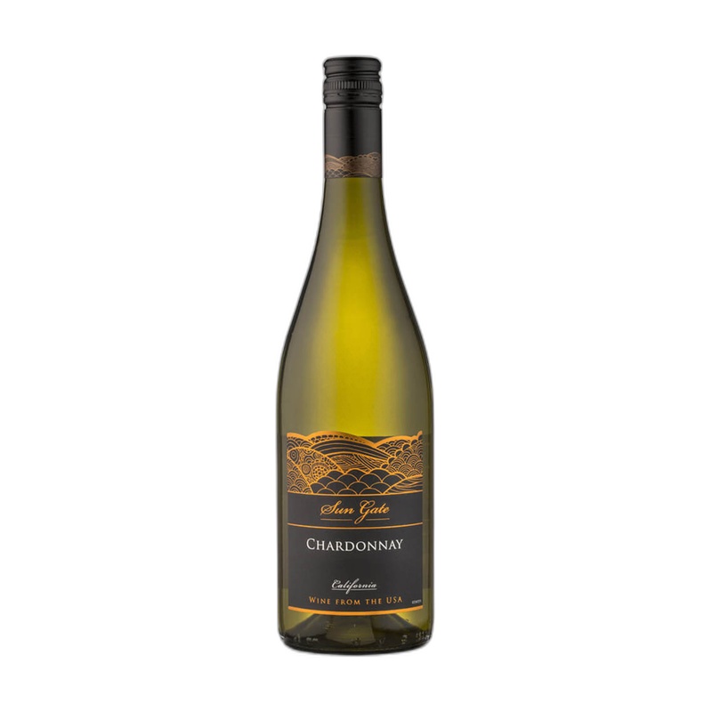 ВИНО SUN GATE CHARDONNAY БЕЛОЕ СУХОЕ 12,5% 0,75Л США