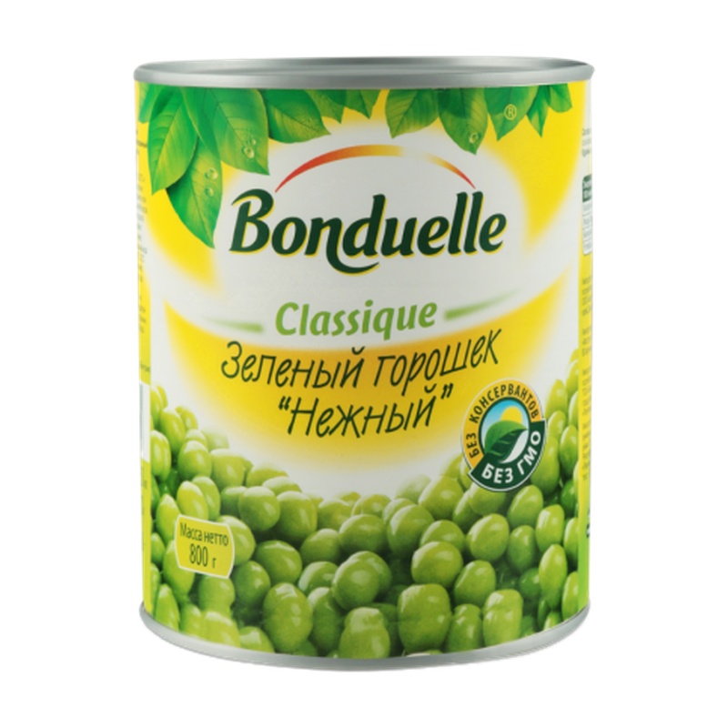 ГОРОШЕК BONDUELLE ЗЕЛЕНЫЙ 720МЛ