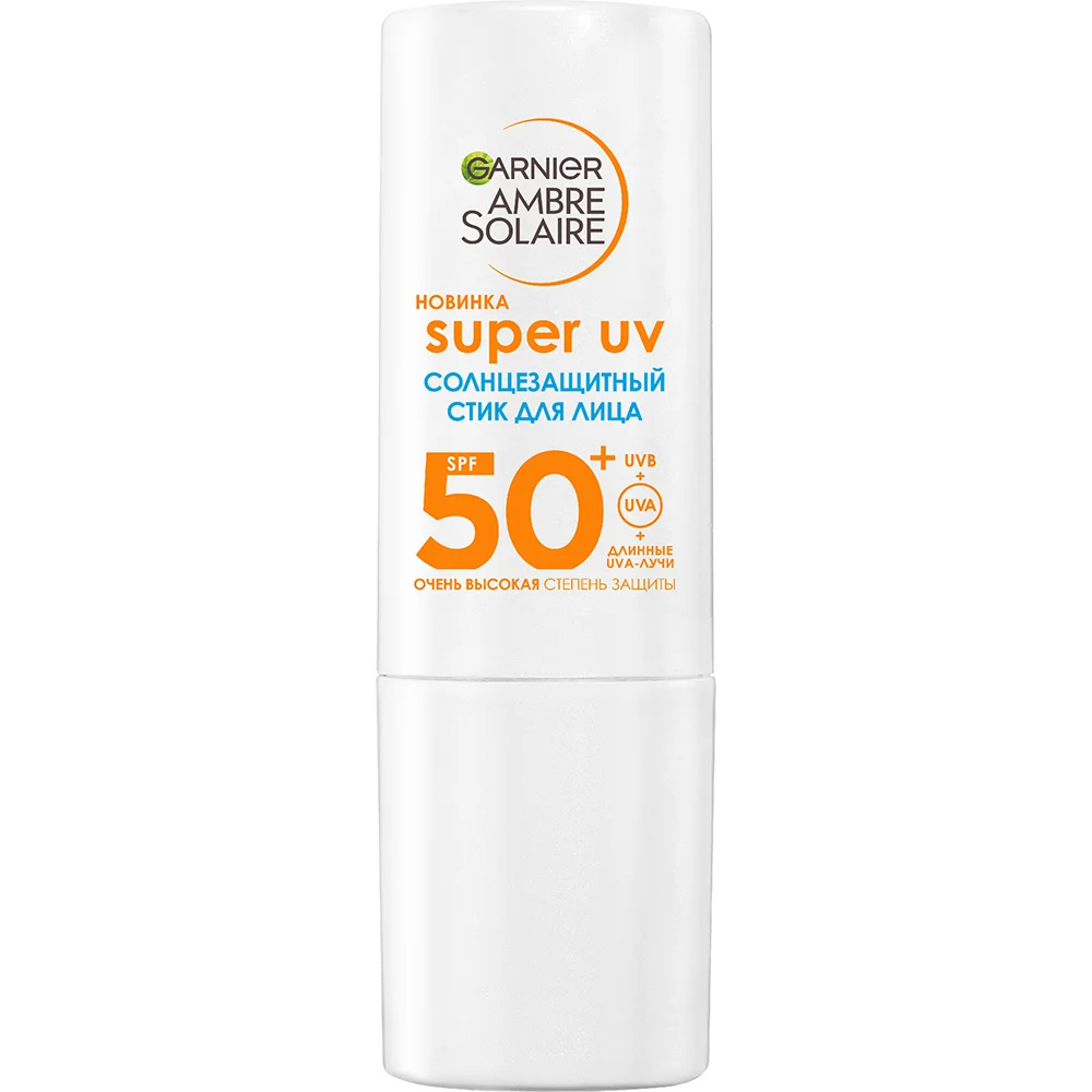 СТИК СОЛНЦЕЗАЩИТНЫЙ GARNIER AMBRE SOLAIRE ДЛЯ ЛИЦА SUPER UV SPF50 9МЛ