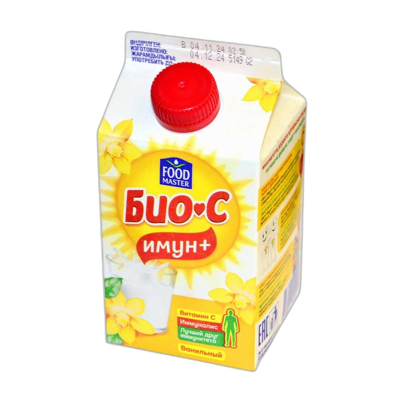 ЙОГУРТ ПИТЬЕВОЙ БИО-С ВАНИЛЬ 3,2% 500МЛ Т/П