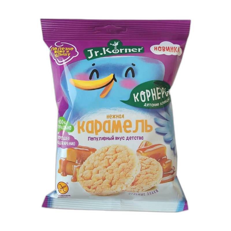 КОРНЕРСЫ РИСОВЫЕ JR.KORNER КАРАМЕЛЬ 30Г