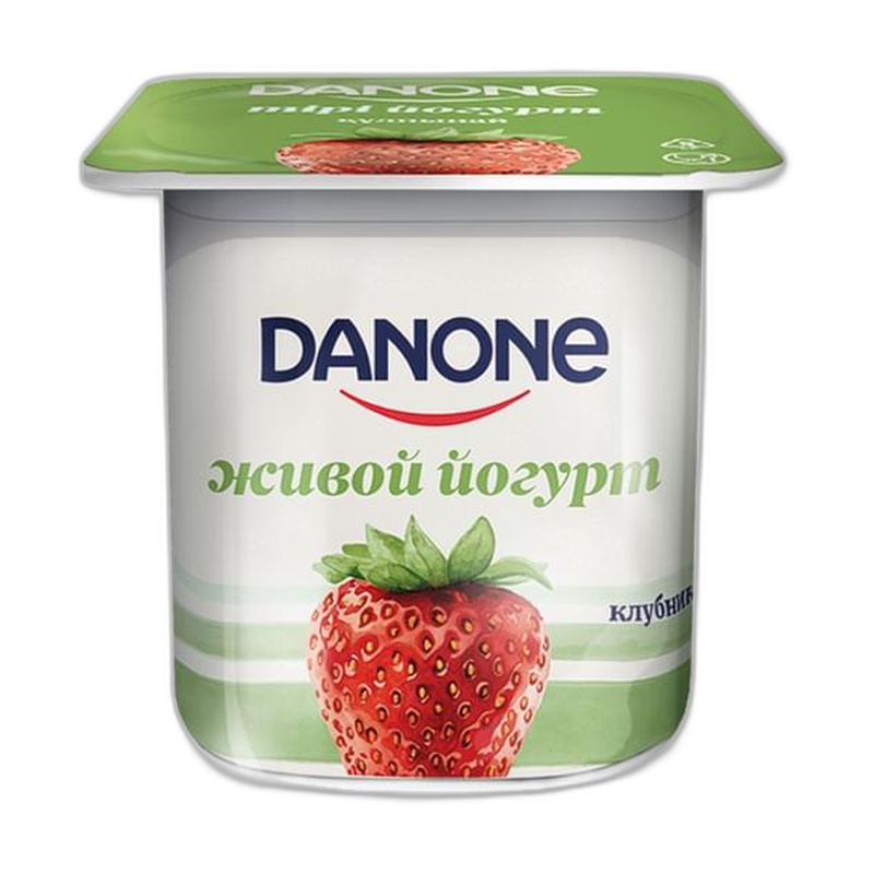ЙОГУРТ DANONE КЛУБНИКА 120Г