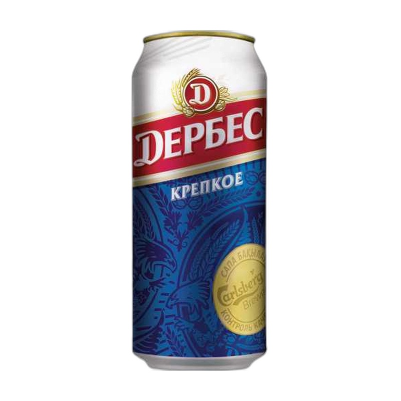 ПИВО ДЕРБЕС КРЕПКОЕ 7% 0,43Л Ж/Б