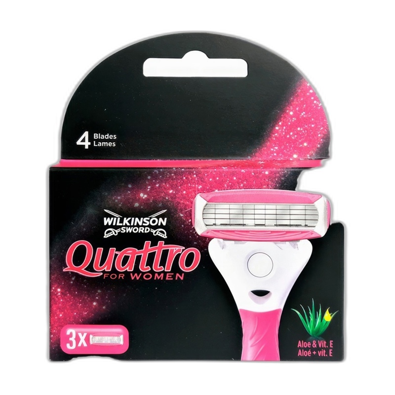 КАРТРИДЖИ ДЛЯ БРИТЬЯ WILKINSON SWORD QUATTRO WOMAN 3ШТ