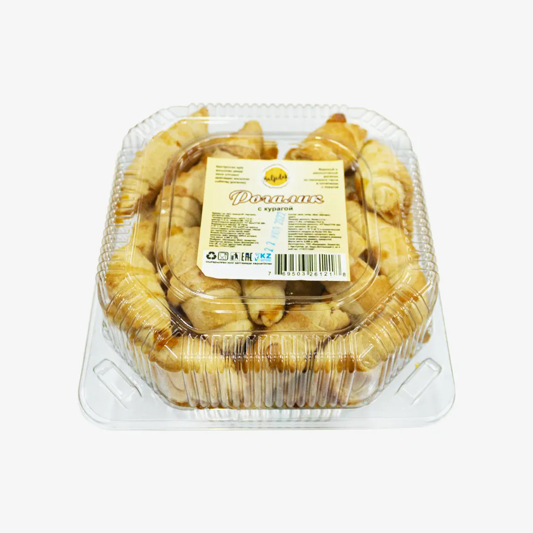 ПЕЧЕНЬЕ РОГАЛИК С ЯБЛОКОМ С КУСОЧКАМИ 500Г