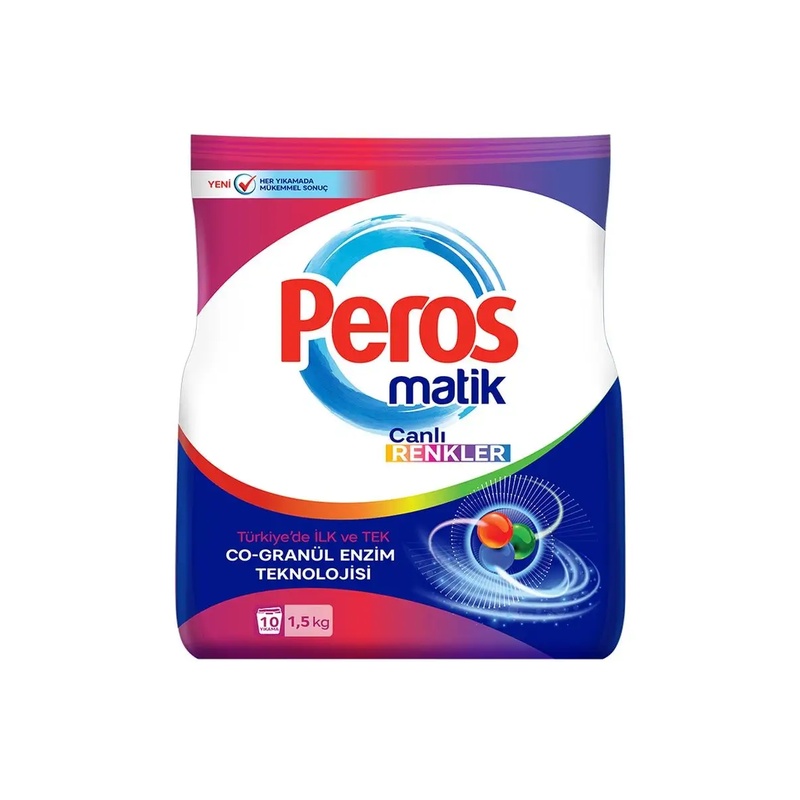 ПОРОШОК ДЛЯ СТИРКИ PEROS ДЛЯ ЦВЕТНОГО БЕЛЬЯ 1,5КГ