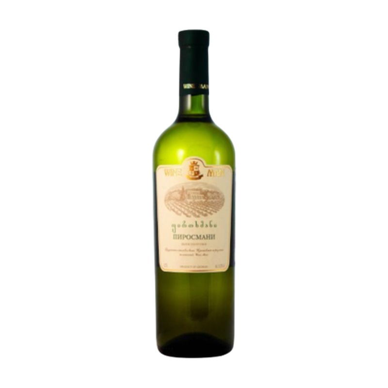 ВИНО WINE MAN ПИРОСМАНИ БЕЛОЕ ПОЛУСУХОЕ 11,5% 0,7Л ГРУЗИЯ