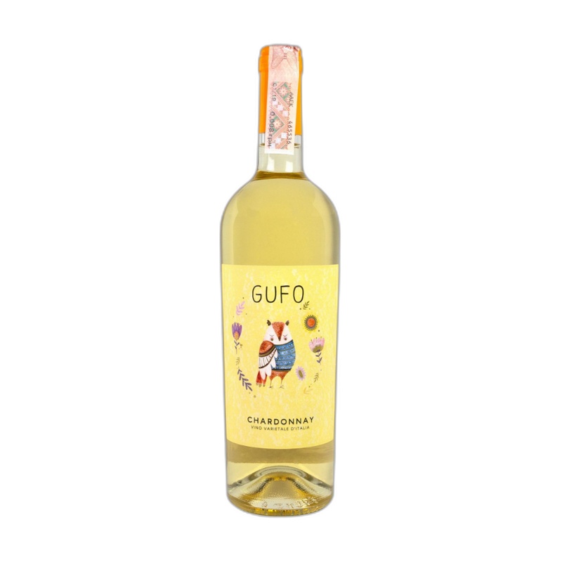 ВИНО GUFO CHARDONNAY БЕЛОЕ СУХОЕ 12% 0,75Л ИТАЛИЯ