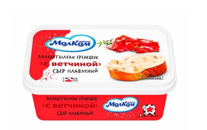 СЫР ПЛАВЛЕННЫЙ МОЛКОМ С ВЕТЧИНОЙ 400Г