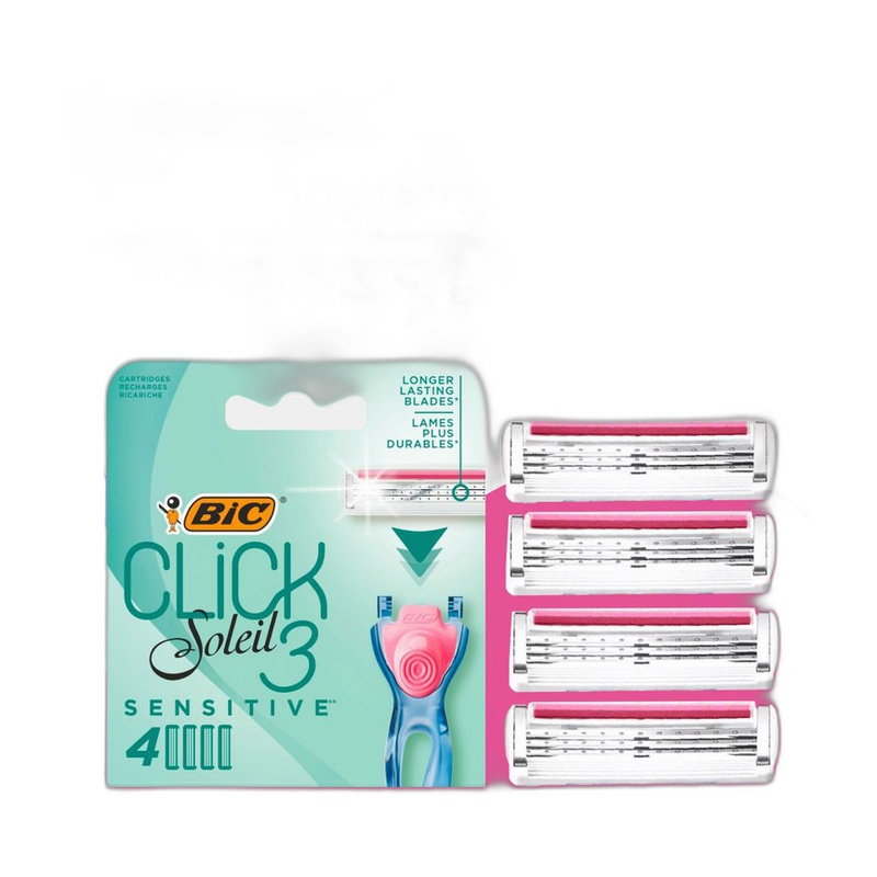 КАРТРИДЖИ ДЛЯ БРИТЬЯ BIC CLICK 3 SOLEIL SENSITIVE 4ШТ