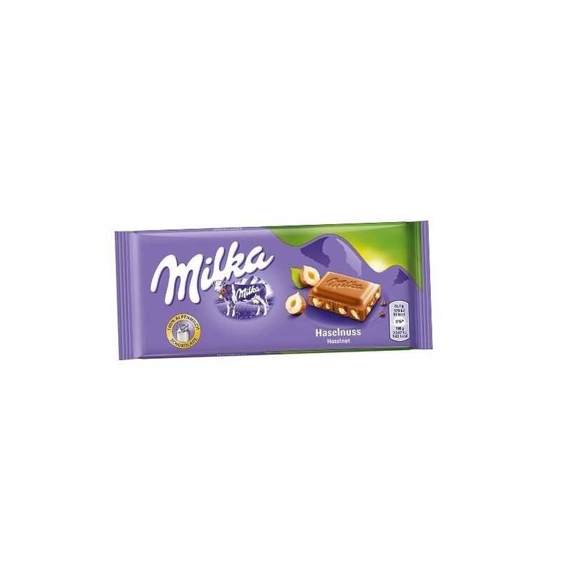 ШОКОЛАД MILKA ЦЕЛЬНЫЙ ЛЕСНОЙ ОРЕХ 80Г