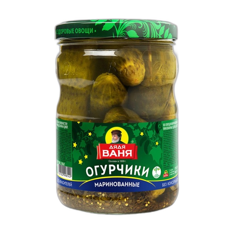 ОГУРЧИКИ ДЯДЯ ВАНЯ МАРИНОВАННЫЕ 950Г