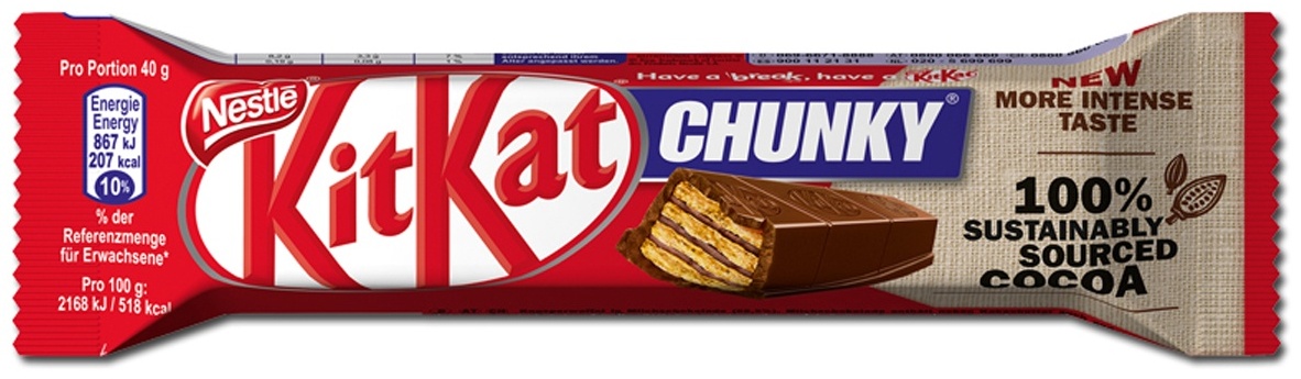 БАТОНЧИК KITKAT CHUNKY MILK 40Г