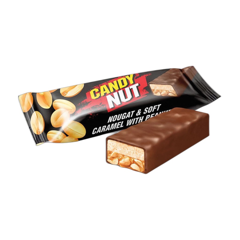 КОНФЕТЫ НУГА С АРАХИСОМ И КАРАМЕЛЬЮ CANDY NUT ROSHEN ВЕС