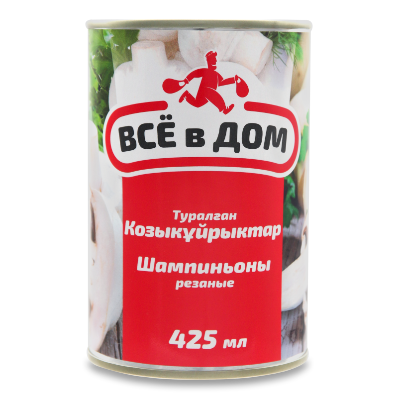 ШАМПИНЬОНЫ ВСЁ В ДОМ РЕЗАННЫЕ 425МЛ