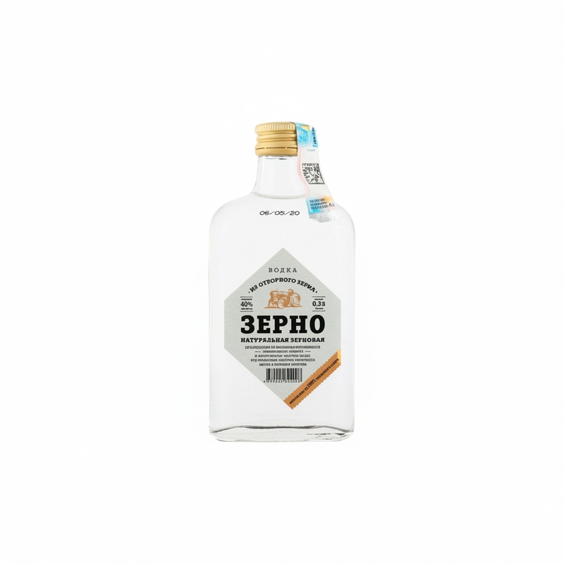 ВОДКА ЗЕРНО 40% 0,2Л
