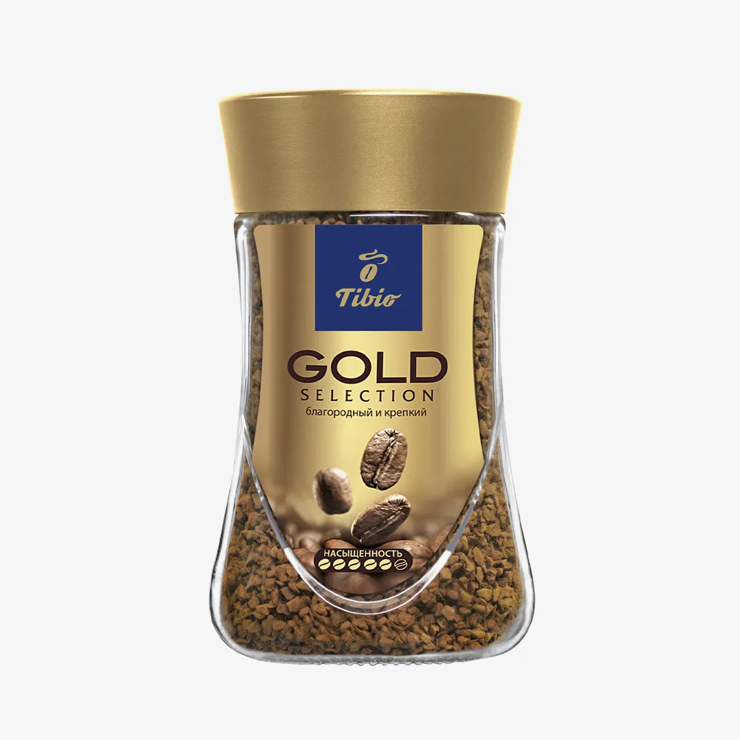 КОФЕ РАСТВОРИМЫЙ TIBIO GOLD SELECTION 95Г СТ/Б