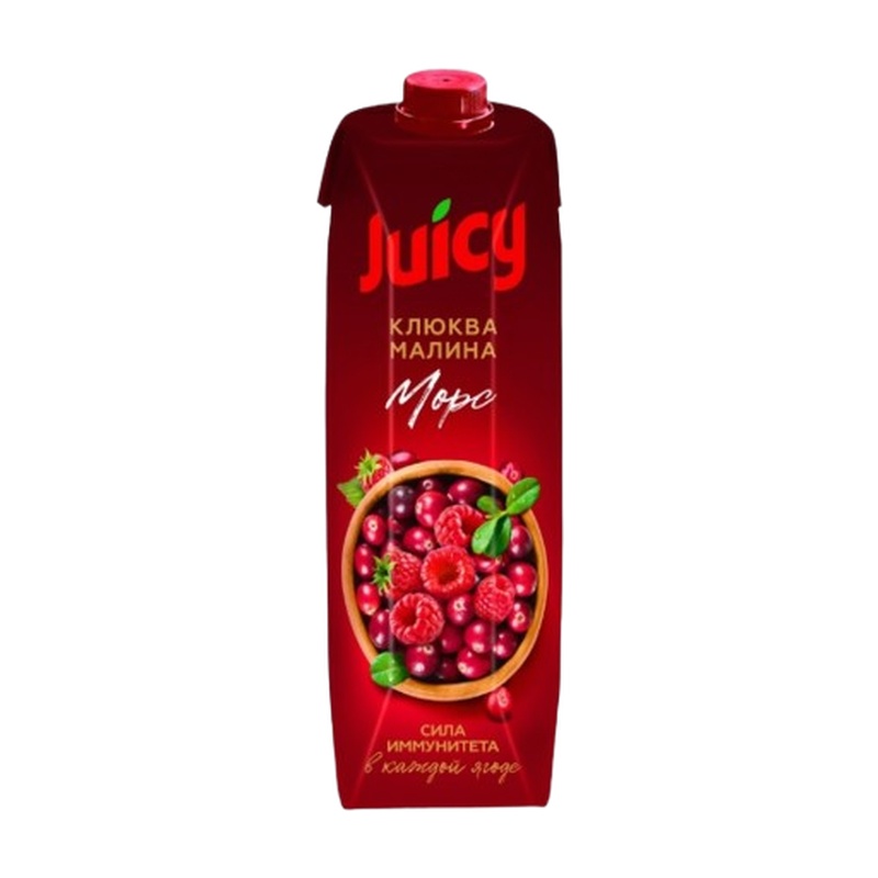 МОРС JUICY КЛЮКВА МАЛИНА 1Л Т/П