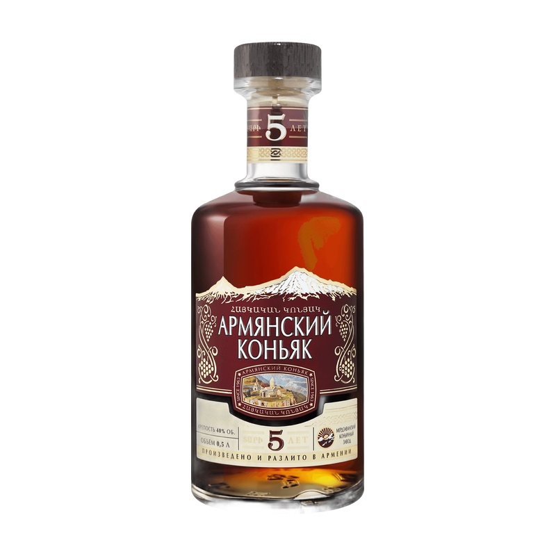 КОНЬЯК АРМЯНСКИЙ 5 YO 40% 0,5Л