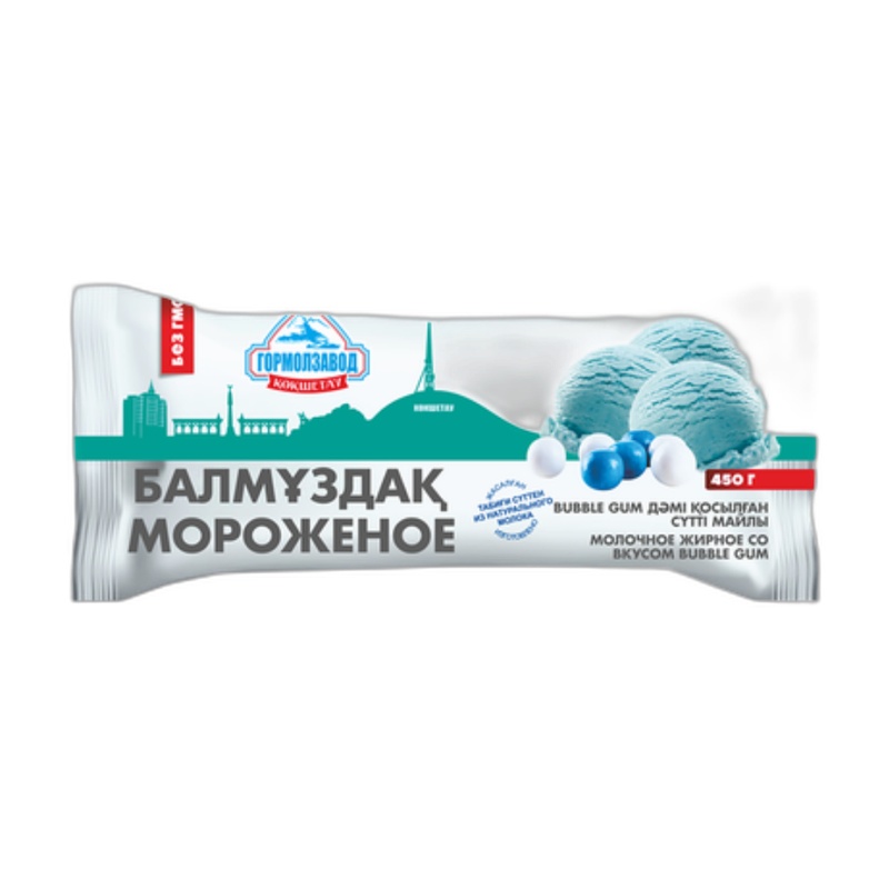 МОРОЖЕНОЕ ГМЗ БАБЛ-ГАМ 450Г БРИКЕТ