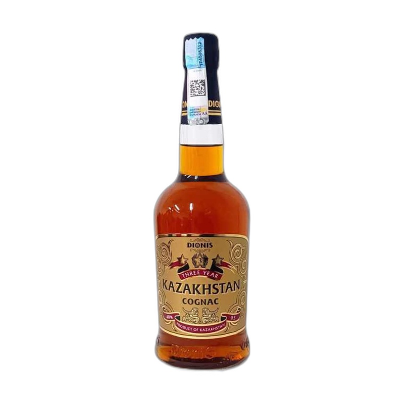 КОНЬЯК DIONIS KAZAKHSTAN CОGNAC 3 YO 40% 0,5Л
