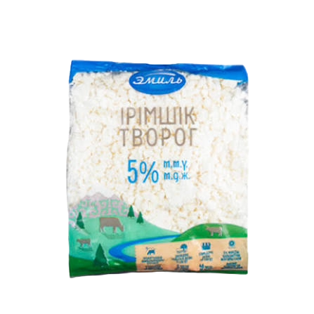 ТВОРОГ ЭМИЛЬ КРЕСТЬЯНСКИЙ 5% 180Г М/У