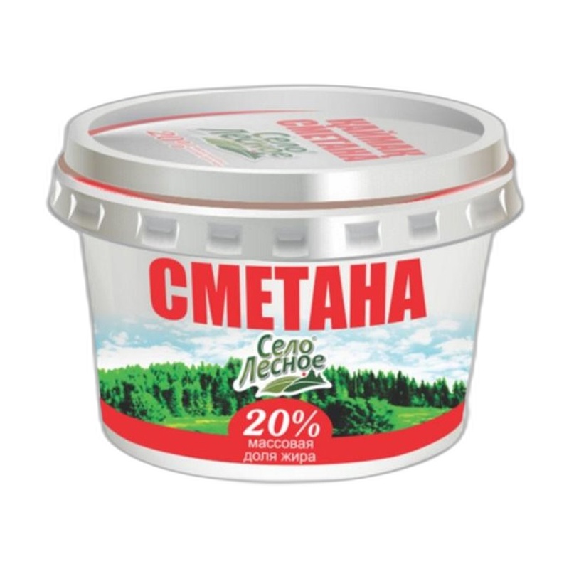СМЕТАНА СЕЛО ЛЕСНОЕ 20%180Г П/С