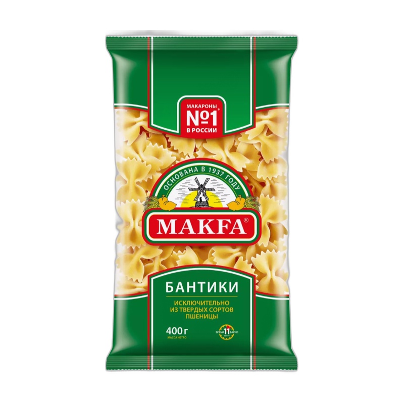 МАКАРОНЫ MAKFA БАНТИКИ 400Г