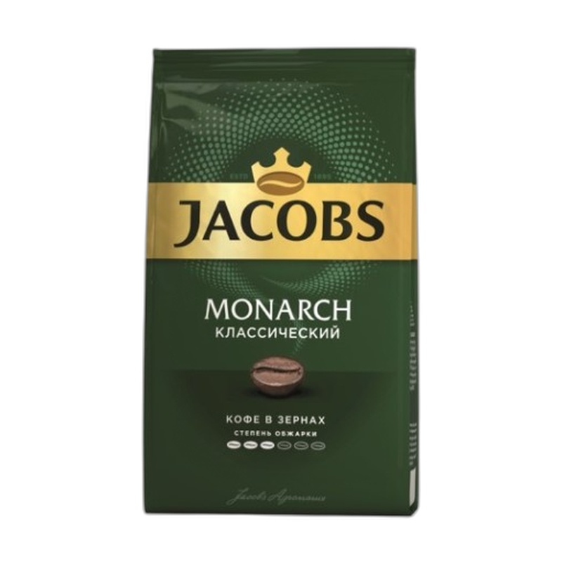 КОФЕ В ЗЕРНАХ JACOBS MONARCH 800Г