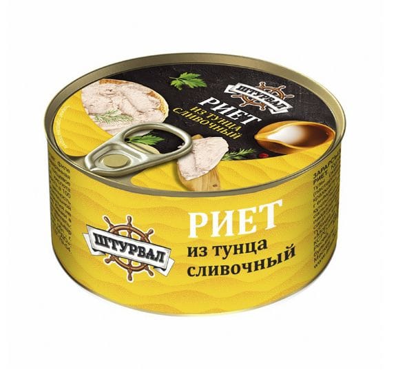 РИЕТ ИЗ ТУНЦА ШТУРВАЛ СЛИВОЧНЫЙ 115Г КЛЮЧ
