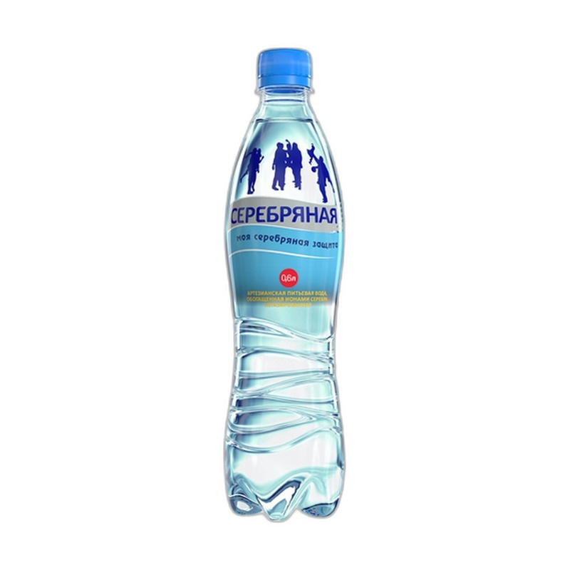 ВОДА НЕГАЗИРОВАННАЯ СЕРЕБРЯНАЯ 0,5Л ПЭТ