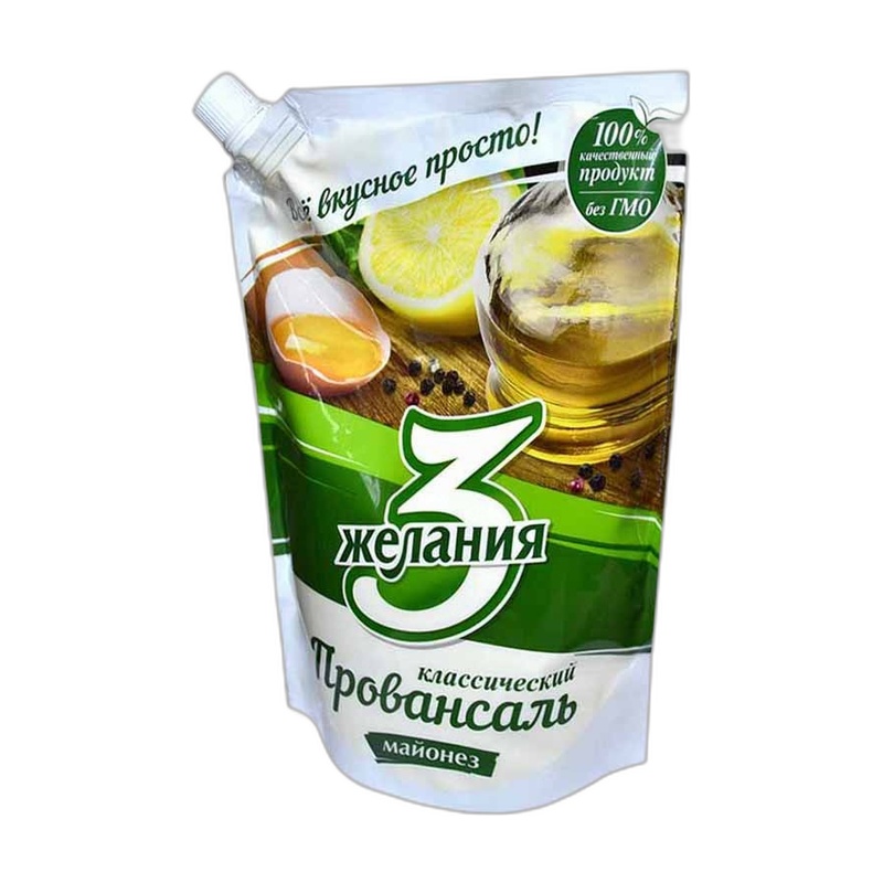 МАЙОНЕЗ 3 ЖЕЛАНИЯ ПРОВАНСАЛЬ 50,5% 190Г Д/П