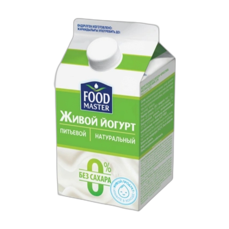 ЙОГУРТ ПИТЬЕВОЙ FOODMASTER НАТУРАЛЬНЫЙ 2% 450МЛ Т/П