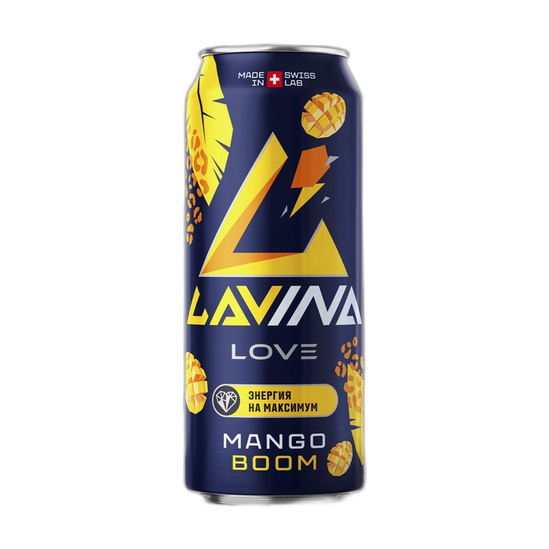 НАПИТОК ЭНЕРГЕТИЧЕСКИЙ LAVINA MANGO BOOM 0,45Л Ж/Б