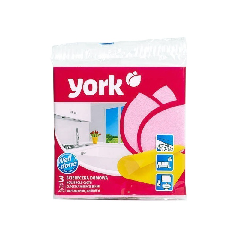 САЛФЕТКИ ДЛЯ УБОРКИ YORK 3ШТ
