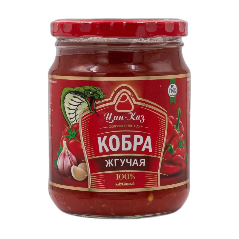 СОУС ЦИН-КАЗ ТОМАТНЫЙ КОБРА ЖГУЧАЯ 500Г СТ/Б