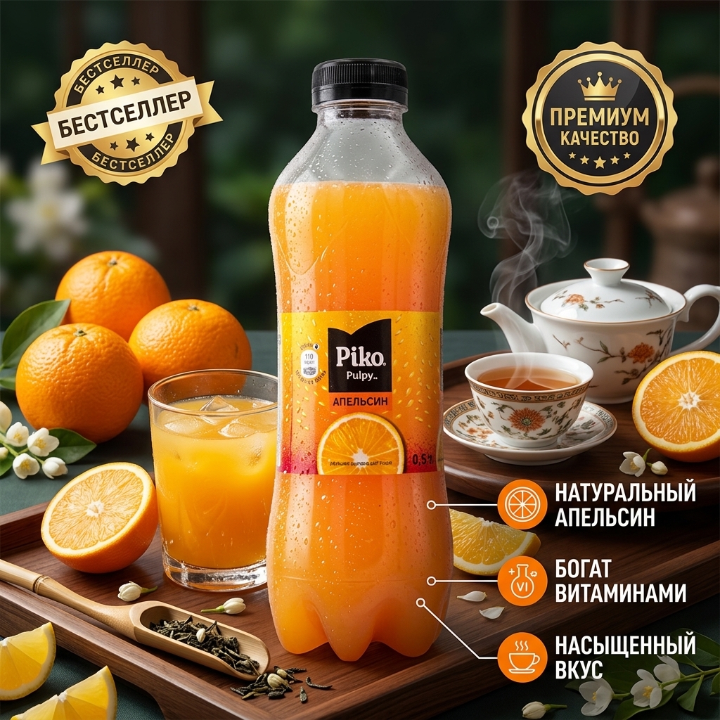 НАПИТОК ФРУКТОВЫЙ АПЕЛЬСИН 0,5Л ПЭТ